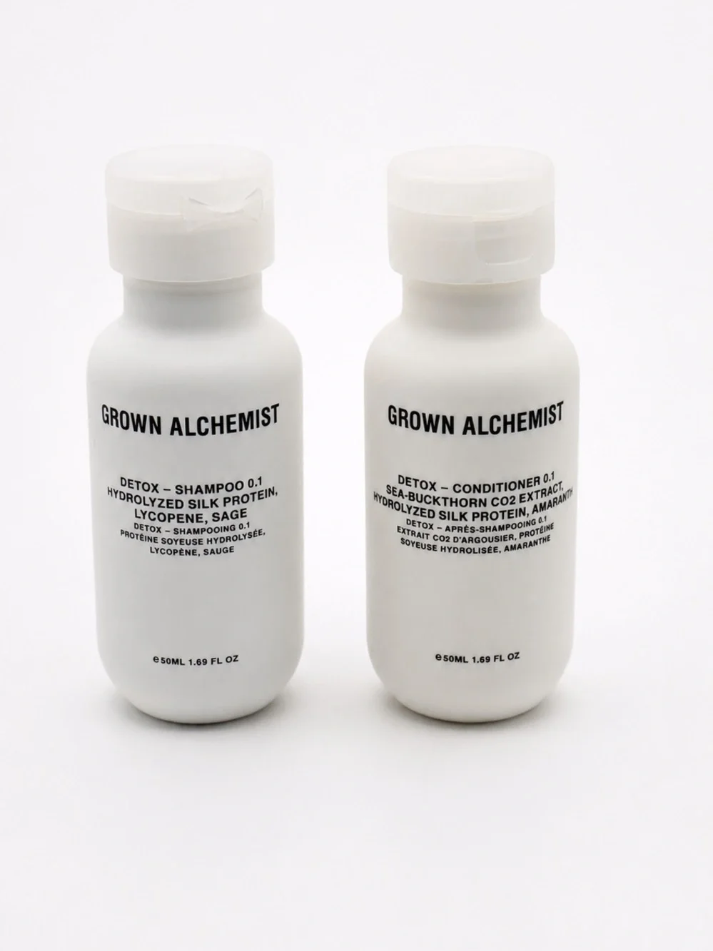 Grown Alchemist Detox Shampoo & Conditioner Travel-Size Set New